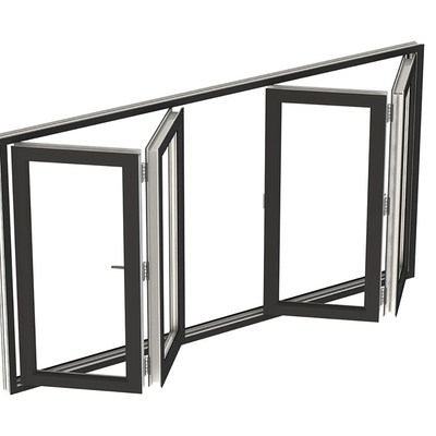 kaufen Modernes Design Klappbildschirm Schalldichte Glas Aluminium Bifold Fenster mit ≤2,1 K Wert online manufacture