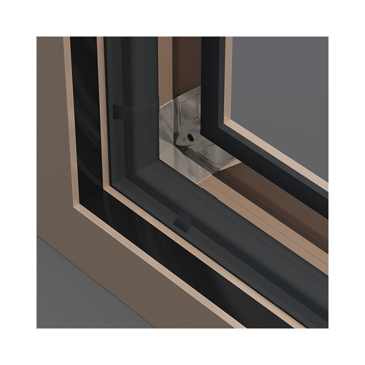 1.6mm Aluminium-Thermalbrüche Schiebeglasfenster für Schalldämmung und Energieeinsparung
