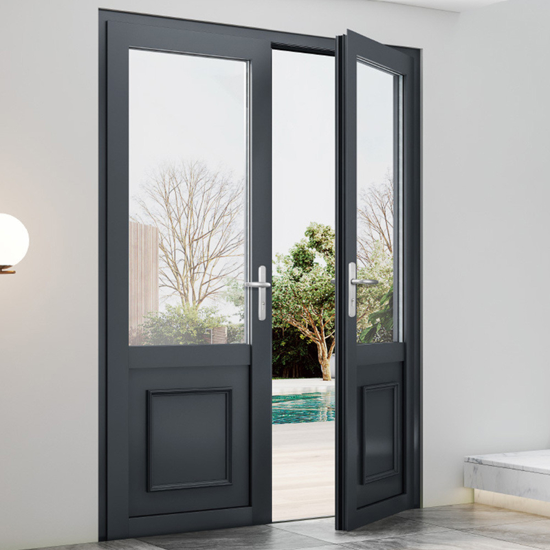 Customized Design Aluminium Französisch Casement Glas Tür für fortschrittliche Produktionsanlage