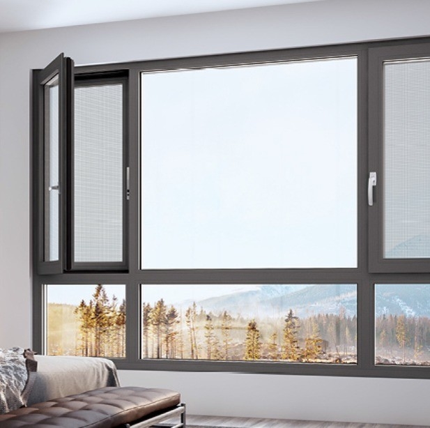 Schlafzimmer Aluminiumfenster mit Moskitonetz hängender Vorhang Art von Fensterhändler