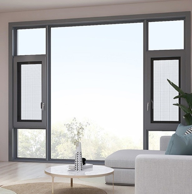 Schlafzimmer Aluminiumfenster mit Moskitonetz hängender Vorhang Art von Fensterhändler