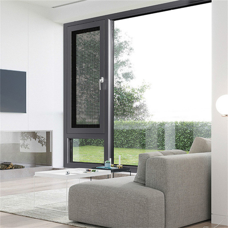 8-Wege-Dichtung Aluminium Isolierte Gehäuse Fenster für Villa Schlafzimmer von Experten entworfen