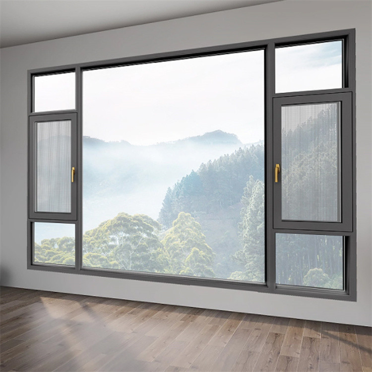 70S R & D Design Luxus Villa Aluminium Neigungs- und Drehfenster mit Triplex Glas Upgrade