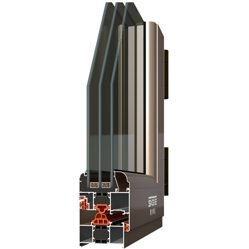 Hängende Vorhänge Energieeinsparende Fenster und Türen aus Aluminium mit horizontaler Öffnung