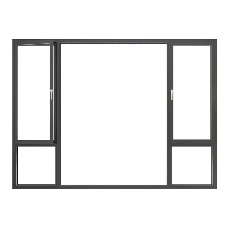 Hängende Vorhänge Energieeinsparende Fenster und Türen aus Aluminium mit horizontaler Öffnung