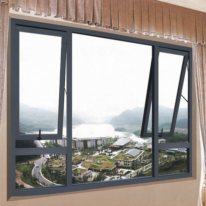 Hängende Vorhänge Energieeinsparende Fenster und Türen aus Aluminium mit horizontaler Öffnung