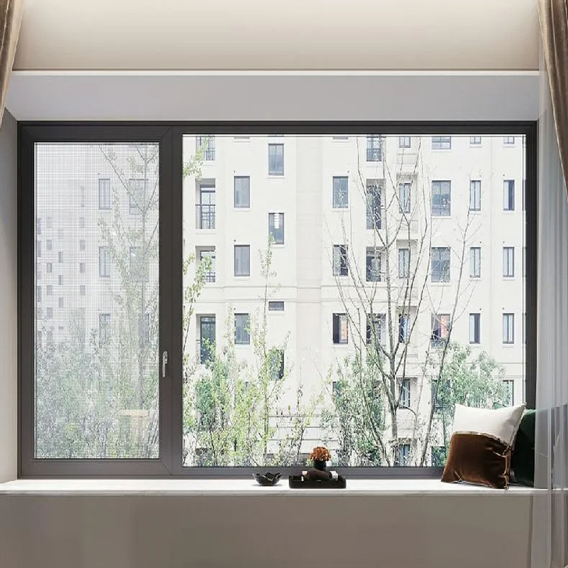 76 mm Fensterrahmen Aluminium Wandstärke 1,8 mm Smart Voice Windows Mobile Steuerungsfenster