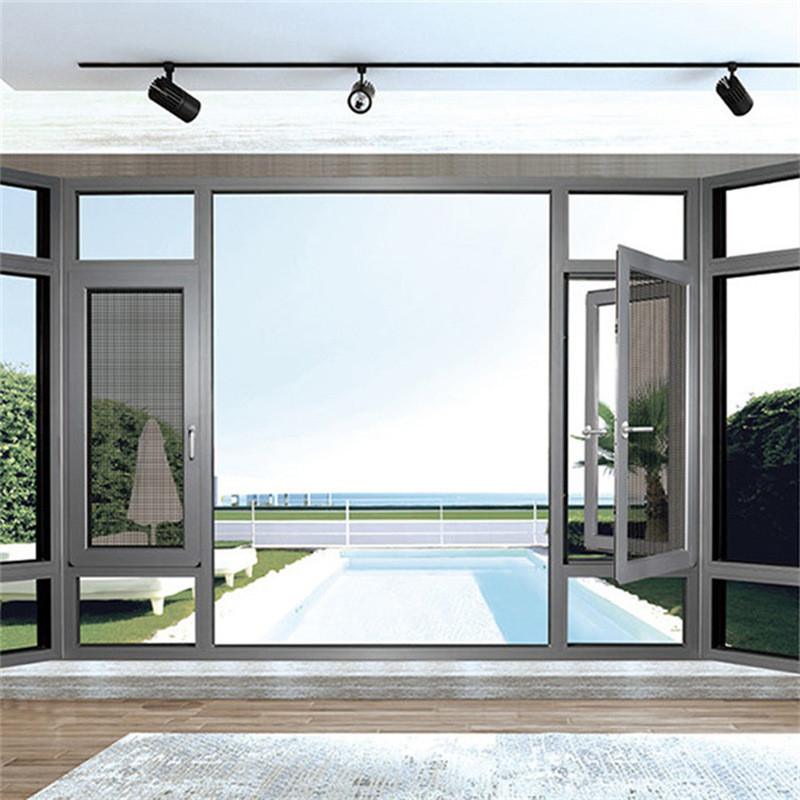 Intelligente Fenster mit Aluminiumlegierungsrahmen und Wärmedämmungskoeffizient K-Wert ≤2.0