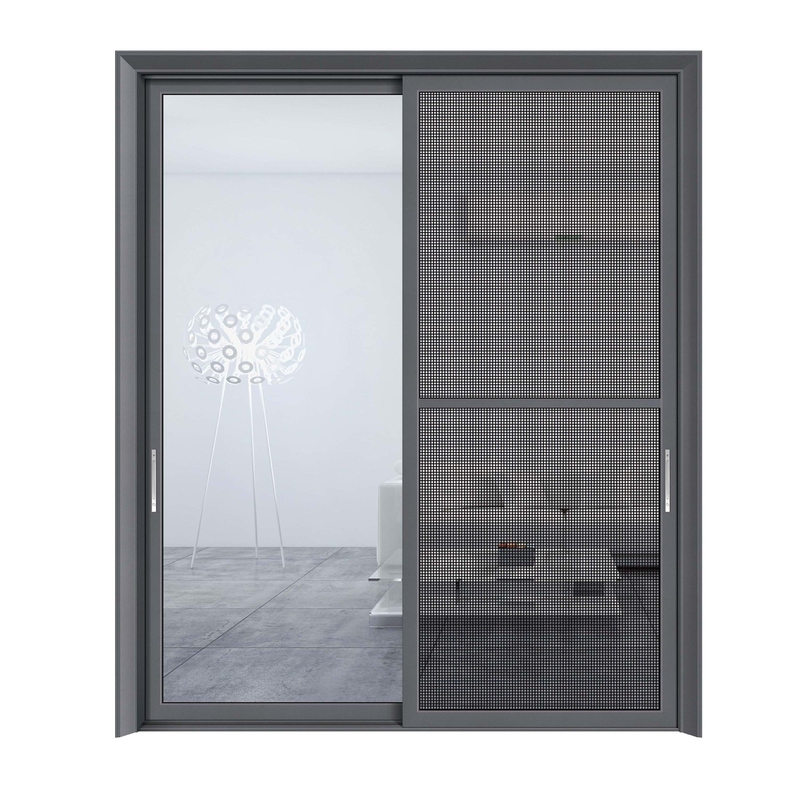 Gewerbliche Glastüren mit einem Wärmedämmungskoeffizient von ≤ 2,1 bei Schiebetüren aus Aluminium