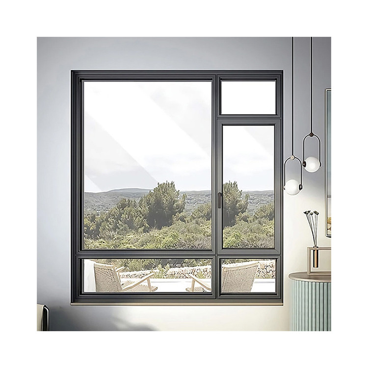 Custom Design Villa Französisch Glasfenster mit 35dB Schalldämmung und 14 Dichtungsschichten