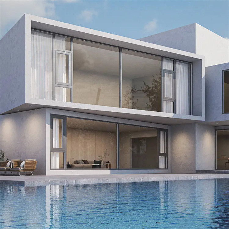 Custom Design Villa Französisch Glasfenster mit 35dB Schalldämmung und 14 Dichtungsschichten
