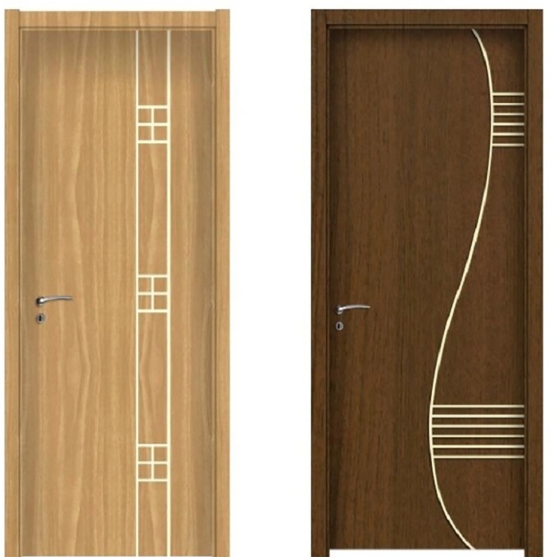 70mm Breite Neueste Designs Bilder Panel Innenraum UPVC PVC-Gehäuse Türen