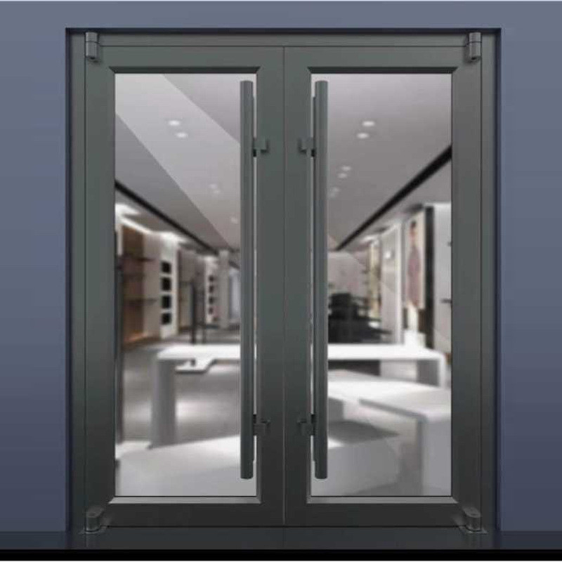 Design Fertig Aluminium Feder Gewerbetür bei gut für Schieben und Ziehen Öffnungsmethode