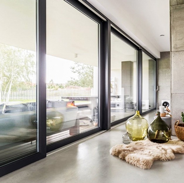 USA-Standards Aluminium Außenglas Lift Schiebetüren mit Material für Patio
