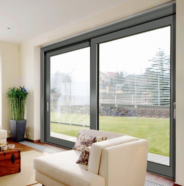 70 mm Fensterrahmenbreite Aluminium Lift und Schiebetür mit Triplex-Glas-Upgrade-Option
