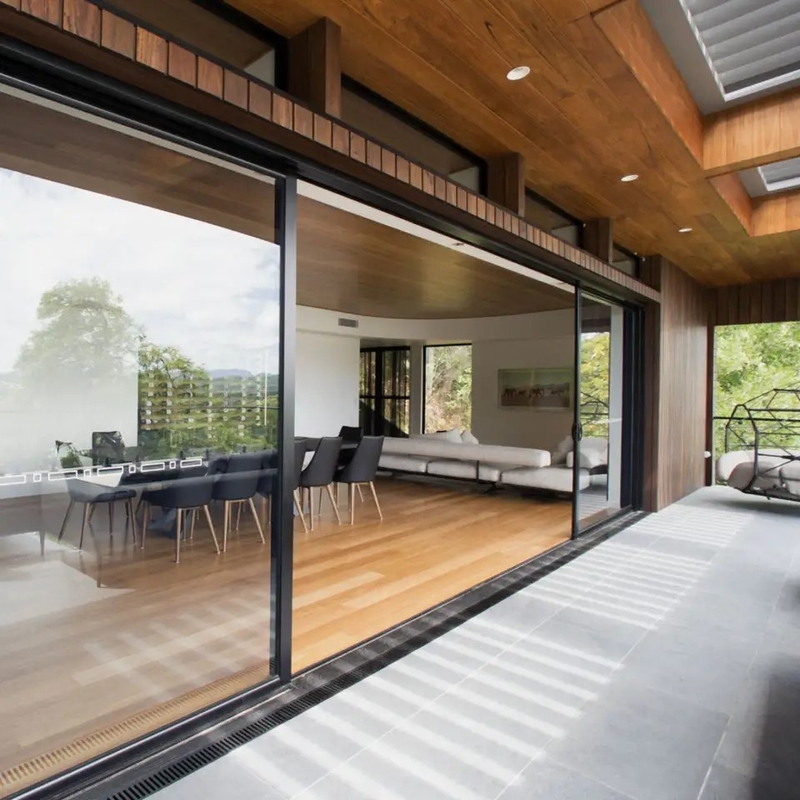 70 mm Fensterrahmenbreite Aluminium Lift und Schiebetür mit Triplex-Glas-Upgrade-Option