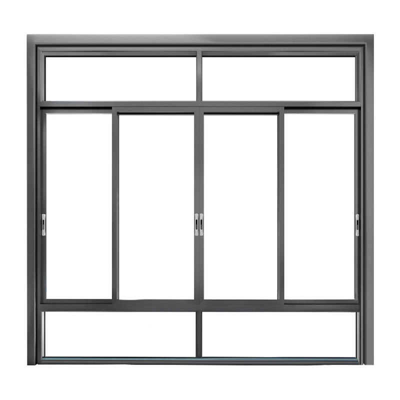 F & E Design Hängender Vorhang Aluminiumfenster für Veranda Schiebe/Neigung und Drehöffnung
