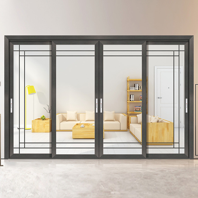 F & E Design Hängender Vorhang Aluminiumfenster für Veranda Schiebe/Neigung und Drehöffnung
