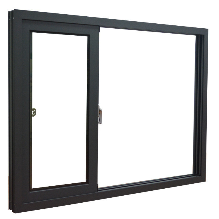 Erweiterte Produktionsanlage 8-Wege-Dichtung Aluminium-Schiebefenster mit und schwarze Farbe