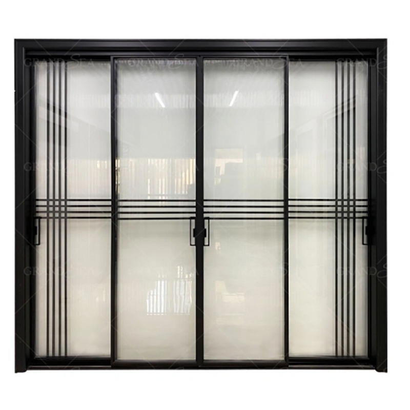 10 Schichten Aluminium Stapelung Doppelverglasung Lift und Doppelgehärtetes Glas Lift Schiebetüren