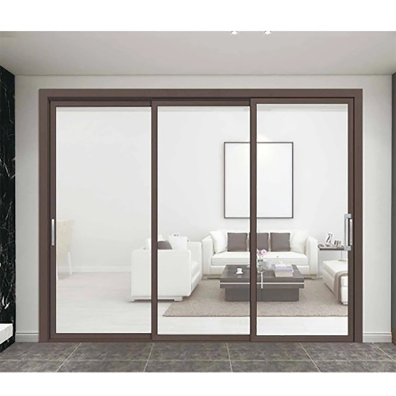 Außen-Aluminium-Schiebetüren mit großer Glasansicht und 70 mm Fensterrahmenbreite
