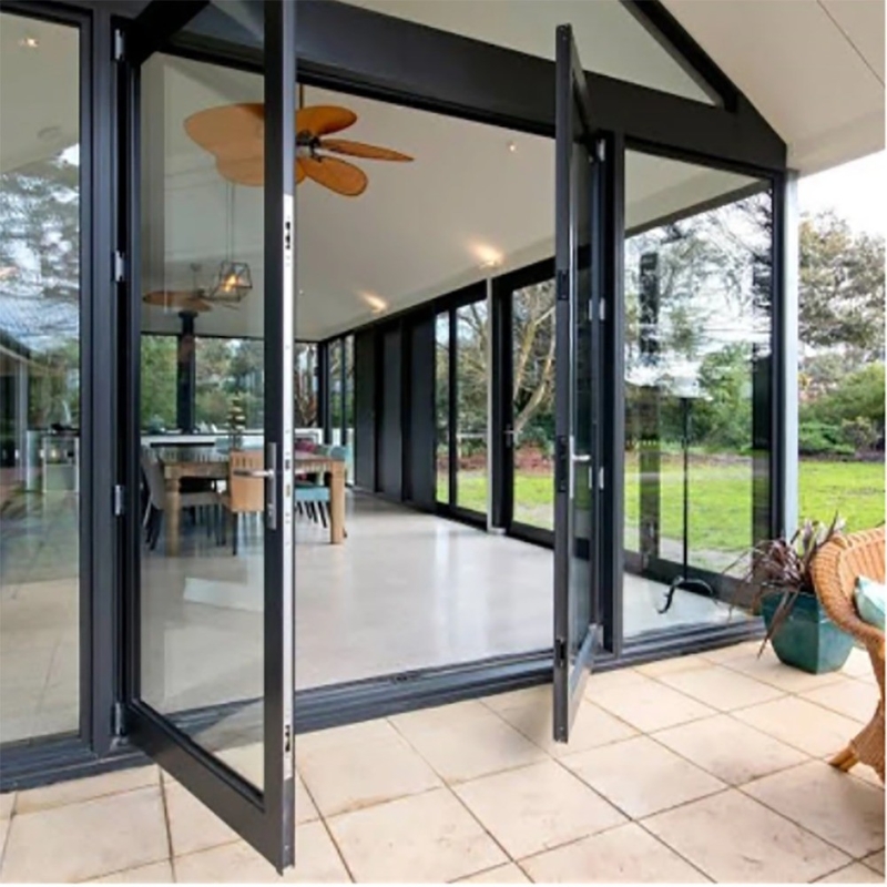 Villa Haupteingang Modernes Design 1.4mm Aluminium Schwing-Glas Tür für das Home Office