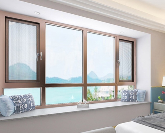 Stufe 6 Wasserdichtheit Aluminium Horizontale Fenster mit offenem Gehäuse für Klappschirm