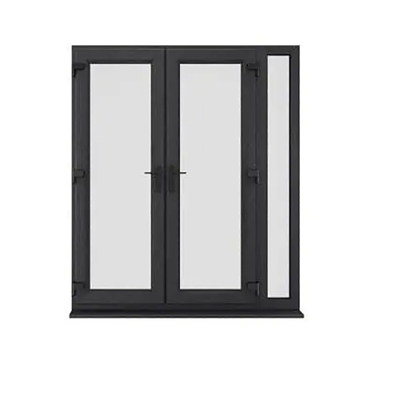Öffnungsmethode Schieben und Ziehen SKATE Standard Slim Luxus Schwarz Farbe Villa Haus Aluminium Fassade Glastüren