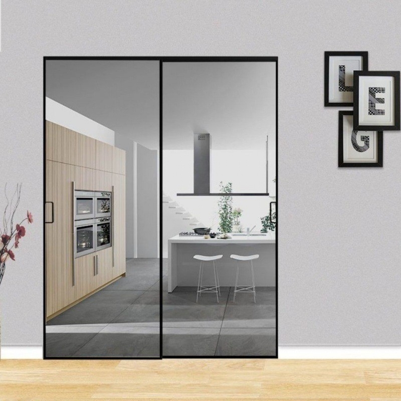Erschwingliche Custom Aluminium Schmalrahmen Schiebetüren aus Glas für Projektfenster Design