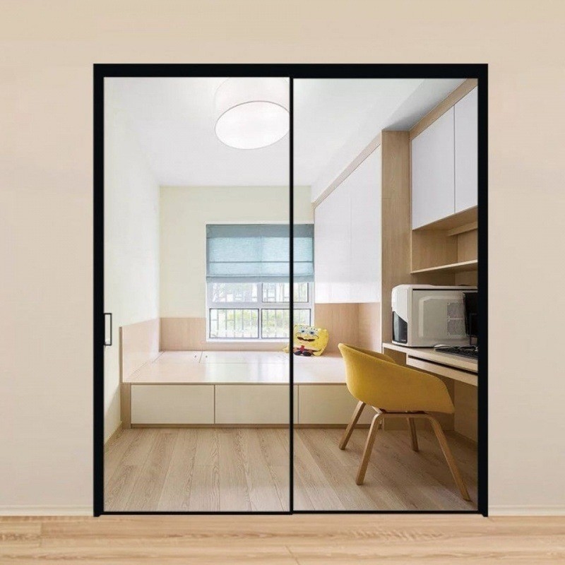 Erschwingliche Custom Aluminium Schmalrahmen Schiebetüren aus Glas für Projektfenster Design