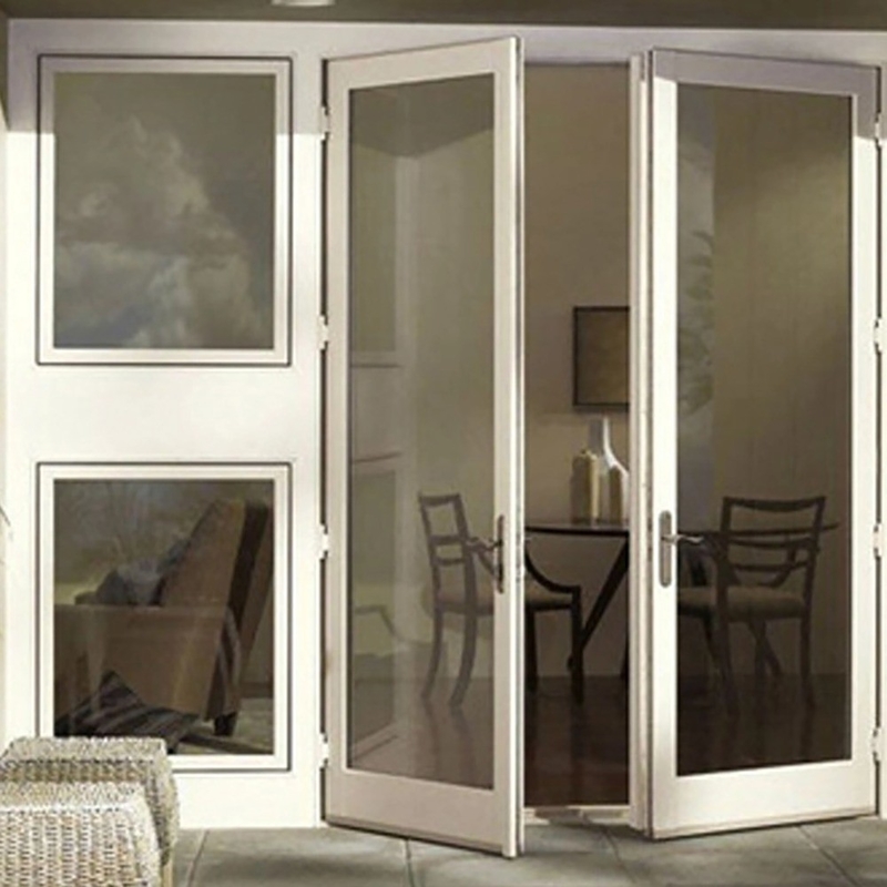 Custom High Wind Resistance Doppelglas Aluminiumlegierung Gehäuse Türen für das Home Office