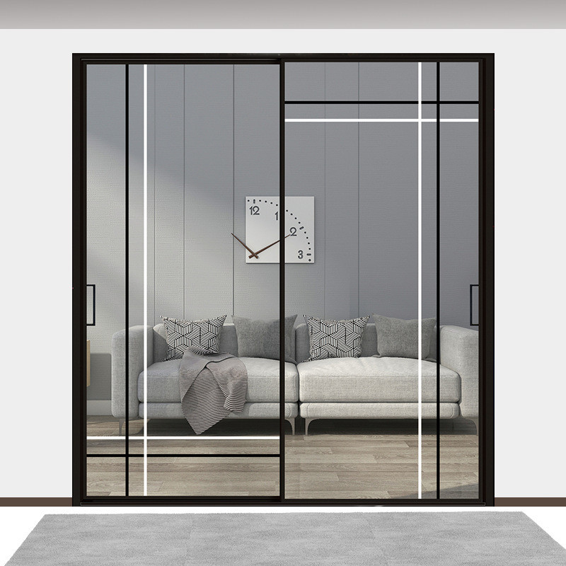 Herstellung von Schiebetüren aus Glas mit minimalistischem Design