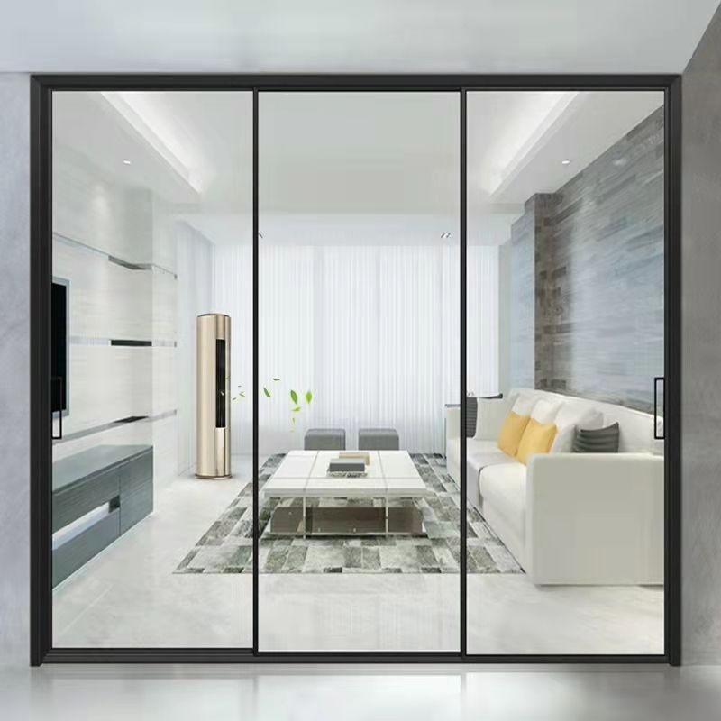 Herstellung von Schiebetüren aus Glas mit minimalistischem Design