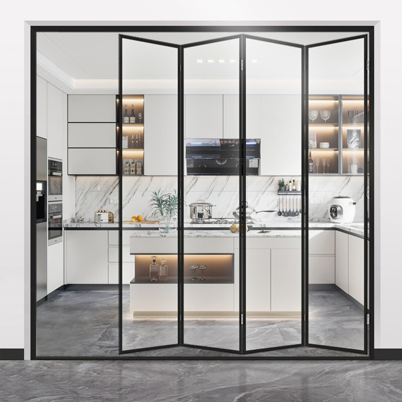 Aluminium Balkon Glas Klapptür im europäischen Stil