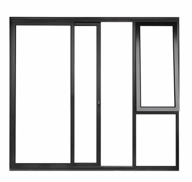 Weiterentwickelte FuE-Fenster aus Aluminium mit Hangvorhang mit Luftdichtheit von Stufe 8