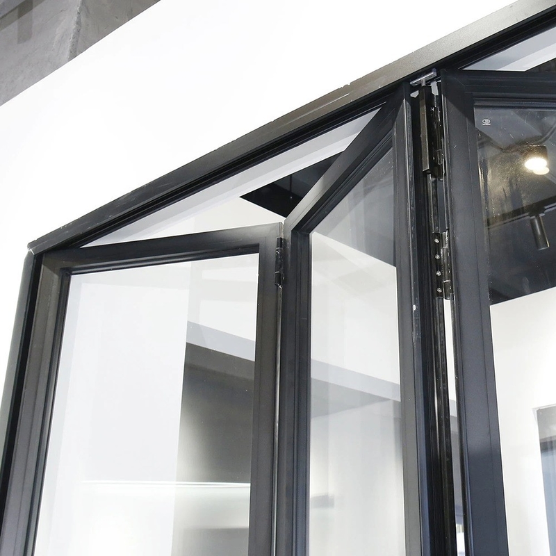 Aluminiumlegierung Zweifachtüren Moderner Stil und kundenspezifisch gefertigt mit Triplex-Glas-Upgrade