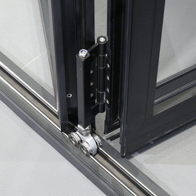 Aluminiumlegierung Zweifachtüren Moderner Stil und kundenspezifisch gefertigt mit Triplex-Glas-Upgrade