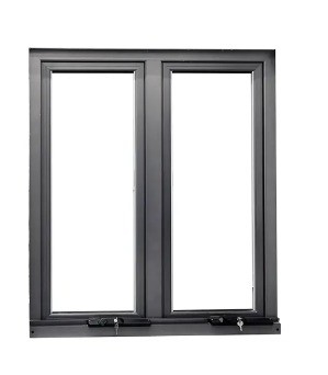 Customized Hand Crank Aluminium Casement Fenster mit 5 27A 55 9A 5 12A 5 Glas und Verkauf
