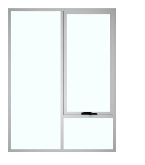 Customized Hand Crank Aluminium Casement Fenster mit 5 27A 55 9A 5 12A 5 Glas und Verkauf