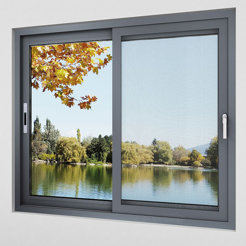 Heimdekorationsprojekt Schiebefenster aus Aluminiumlegierung mit Luftdichtheit von Stufe 8