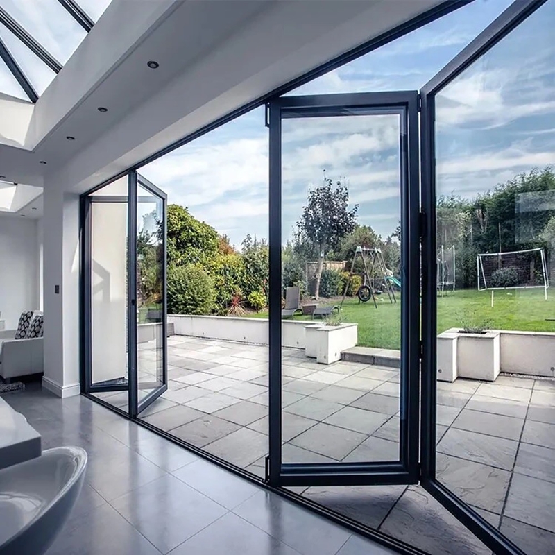 Akkordeon Aluminium Klapptür Neues Design 10 Verschlussschichten 35dB Schalldämmung