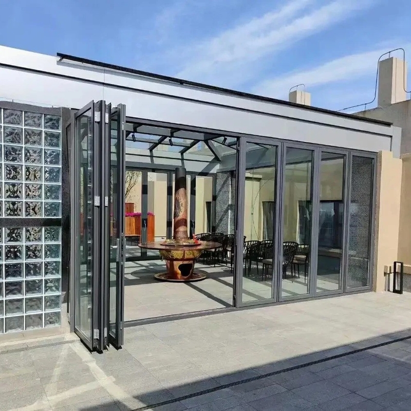 Akkordeon Aluminium Klapptür Neues Design 10 Verschlussschichten 35dB Schalldämmung