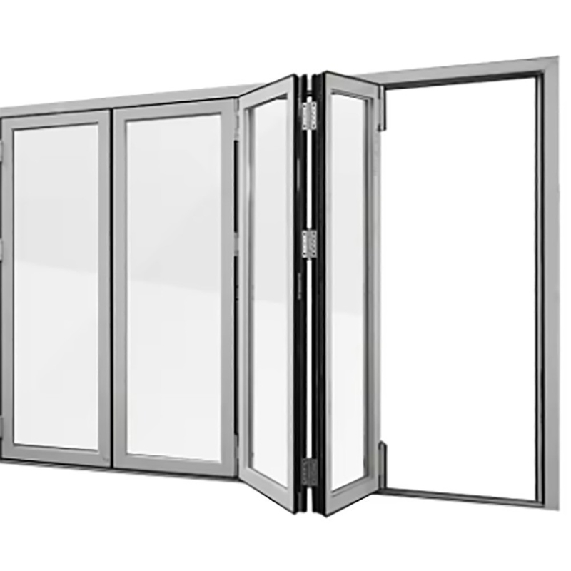 Chinesische Design-Stil Skate Aluminium Thermal Break Bi-Fold-Türen mit 1,4 mm Wanddicke