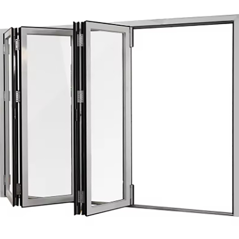 Chinesische Design-Stil Skate Aluminium Thermal Break Bi-Fold-Türen mit 1,4 mm Wanddicke