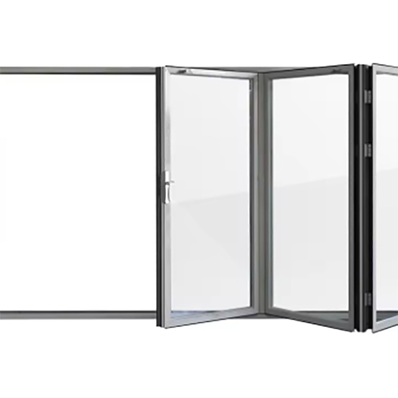 Chinesische Design-Stil Skate Aluminium Thermal Break Bi-Fold-Türen mit 1,4 mm Wanddicke