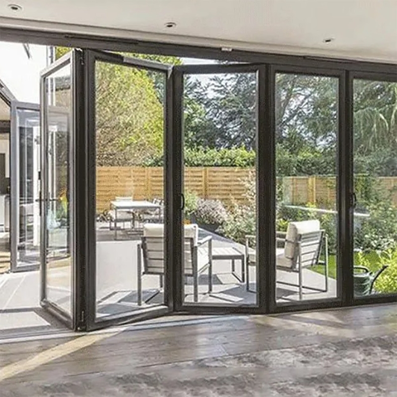 Modernes Design Aluminium-Legierungsrahmen Thermal Break Low-E Glas Bifold Tür zu erschwinglichen Preisen