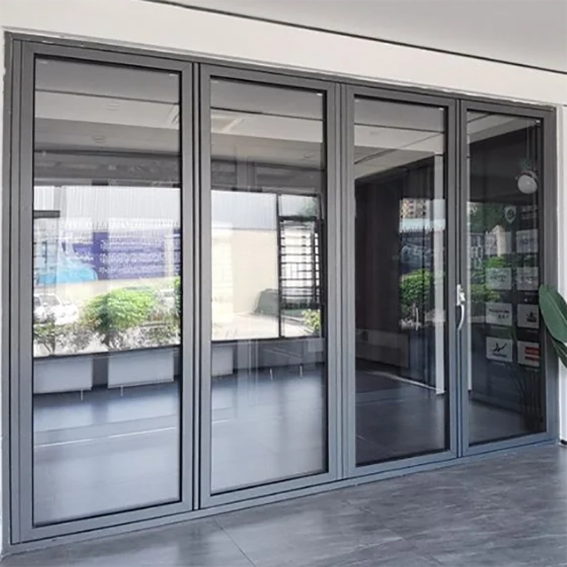 Modernes Design Aluminium-Legierungsrahmen Thermal Break Low-E Glas Bifold Tür zu erschwinglichen Preisen