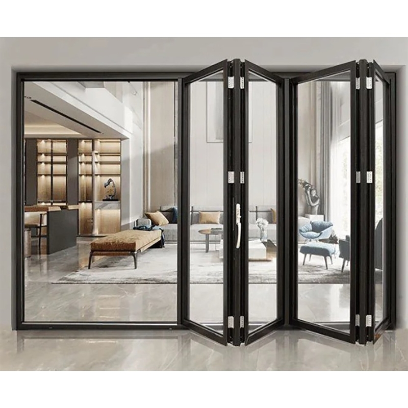 Modernes Design Aluminium-Legierungsrahmen Thermal Break Low-E Glas Bifold Tür zu erschwinglichen Preisen