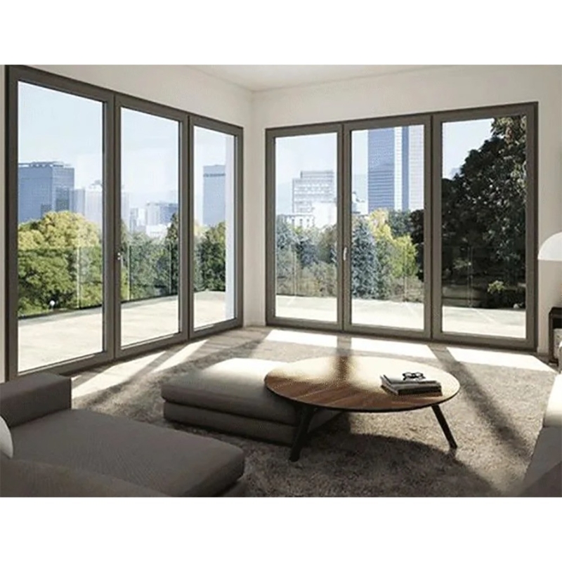 Modernes Design Aluminium-Legierungsrahmen Thermal Break Low-E Glas Bifold Tür zu erschwinglichen Preisen