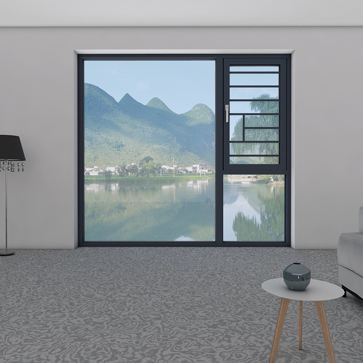 Moderne Wohnfenster aus Aluminium mit 8-Wege-Dichtung und 304 Edelstahl-Gitter